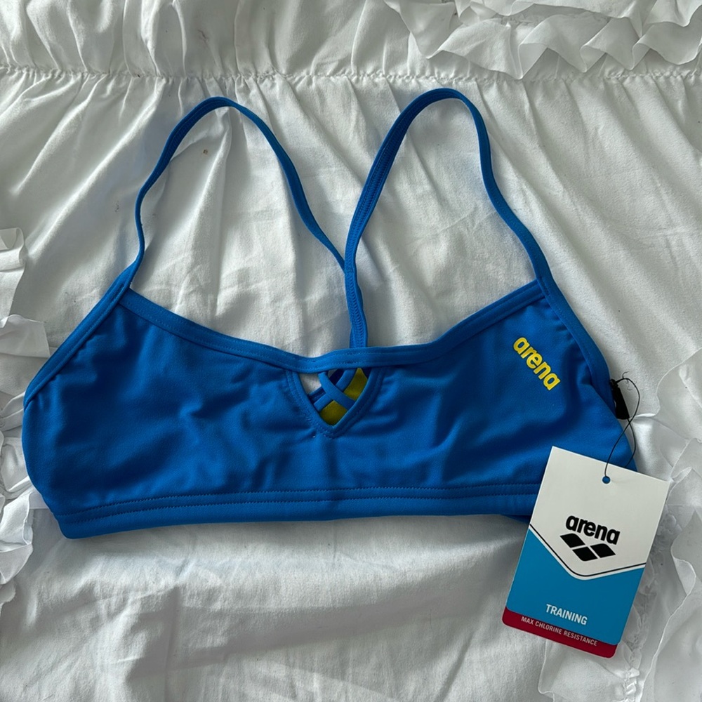 NWT Arena Women’s Y-shaped Racer Back Bandeau Bikini Top